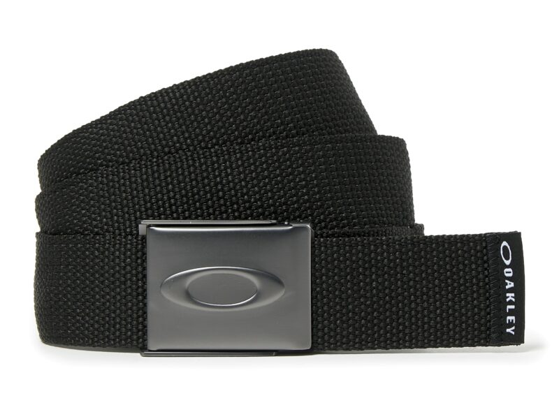 Cintos Oakley web belt colores negro, blanco y gris