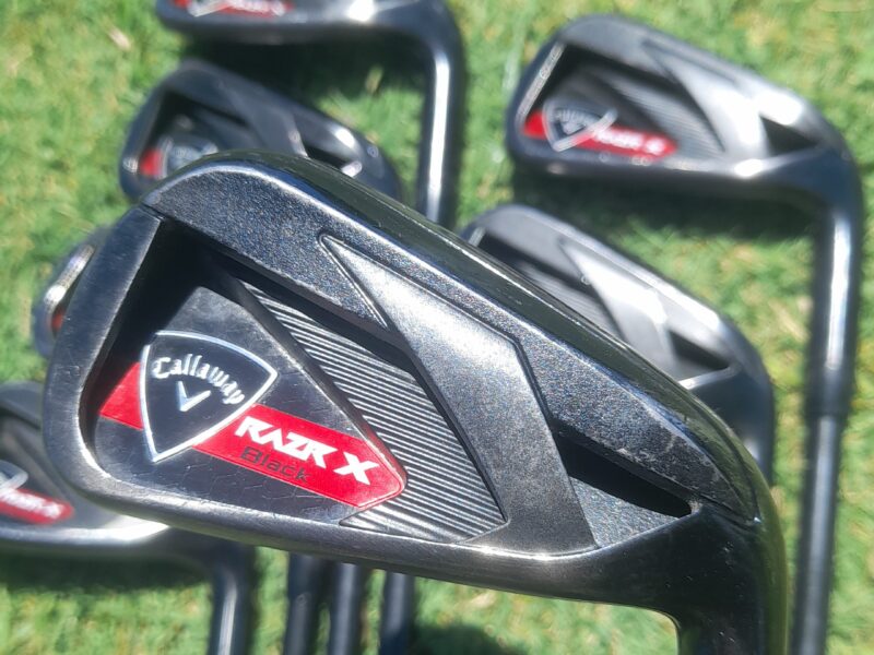Hierros Callaway Razr X Black grafito regular.