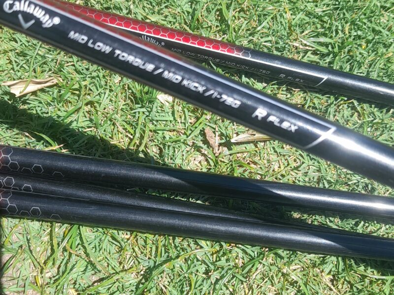 Hierros Callaway Razr X Black grafito regular.